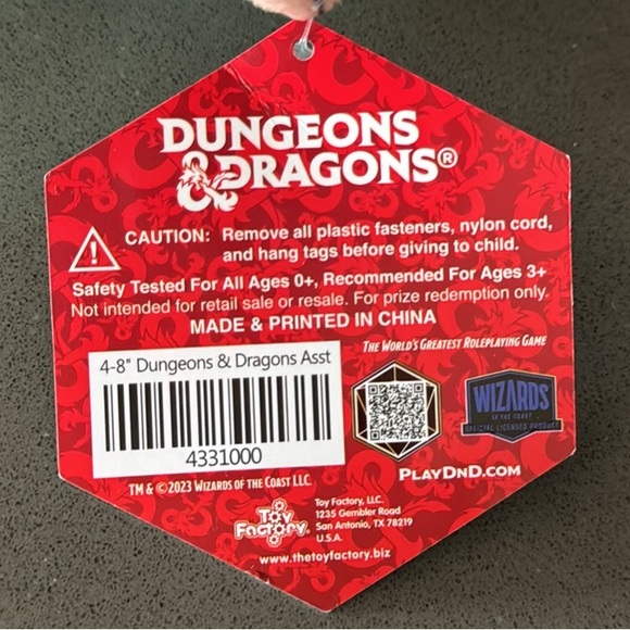 Dungeons & Dragons  GELATINOUS CUBE Plush / Limited  Edition - Rare / BRAND NEW - Picture 12 of 14